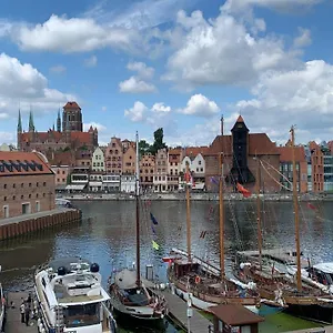  Apartament Centrum Nad Motławą Z Widokiem Na Rzekę Lub Na Patio Z Balkonem